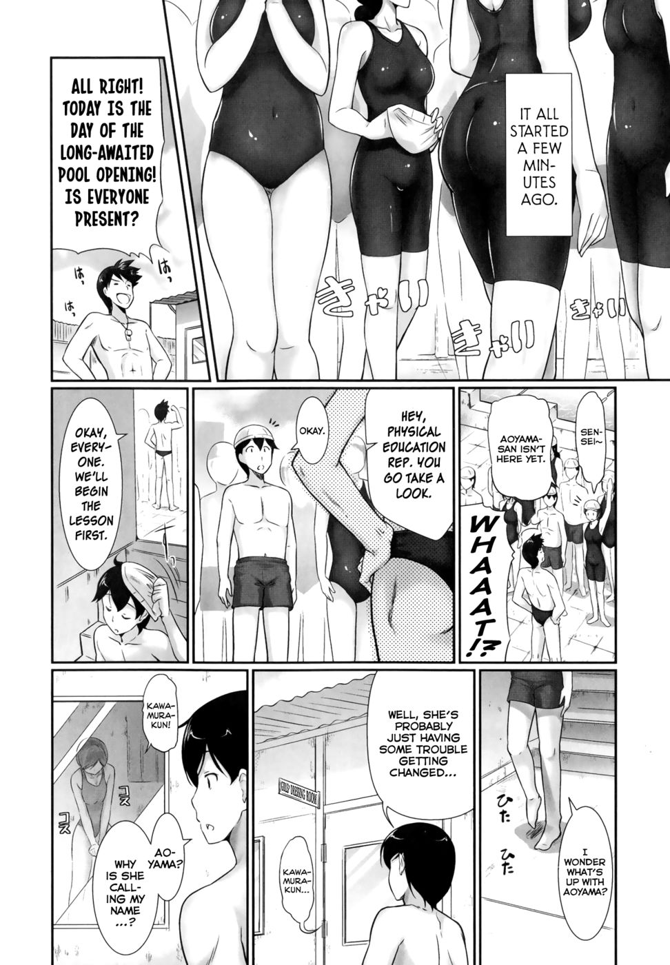 Hentai Manga Comic-See-Through School Swimsuit Splash!-Read-2